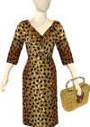 1950s Alix of Miami Leopard Print Dress