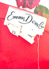 Vintage Late 1950s Red Roses Designer Dress- NEW!