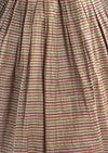 Late 1950s to Early 1960s Colourful Striped Silk Dress- NEW!