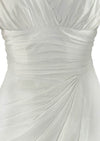 Vintage 1950s White Crepe Bombshell Dress- NEW!