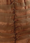 Late 1950s to Early 1960s Copper Ruched Cocktail Dress - NEW!