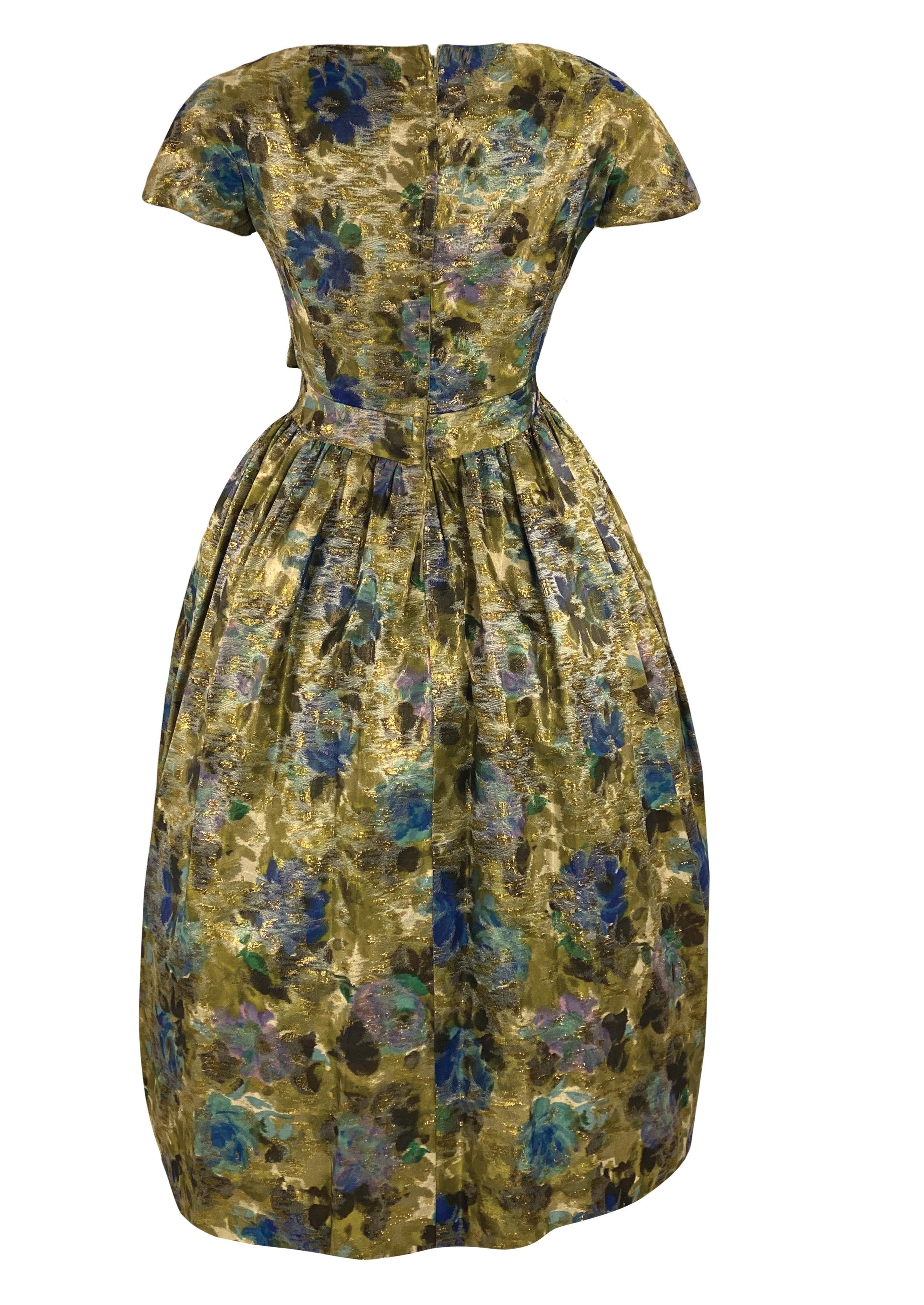 Vintage 1950s Gold Metallic Brocade Designer Cocktail Dress- NEW! Coutura Vintage Vintage 1950s Gold Metallic Brocade Designer Cocktail Dress- NEW! Coutura Vintage