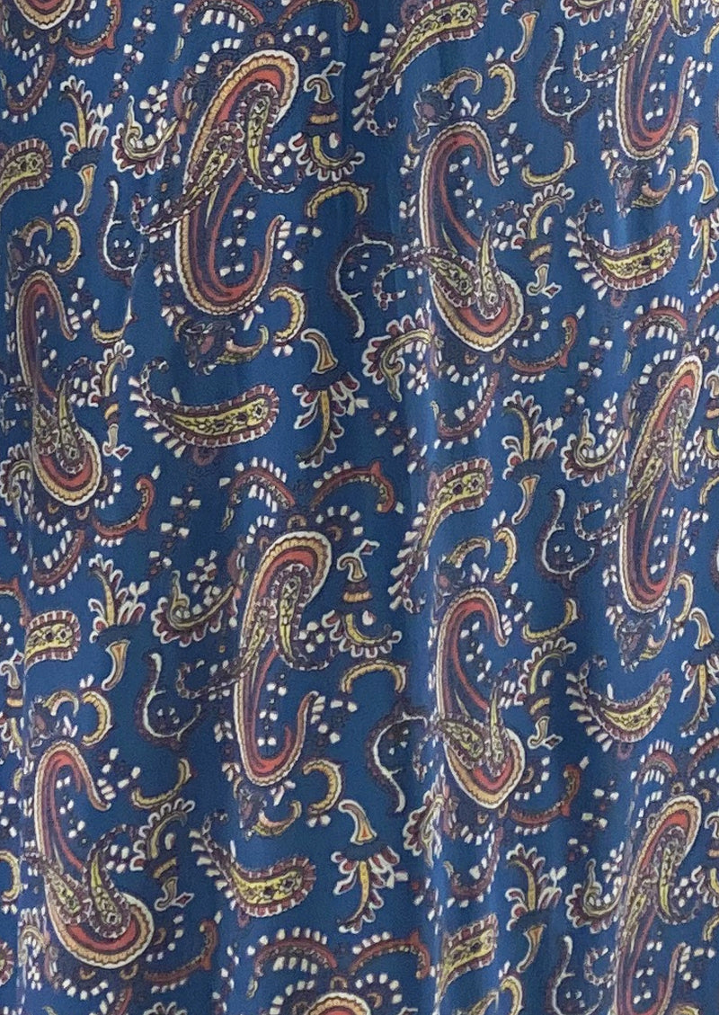 Vintage 1940s Paisley Rayon Robe Gown - NEW!