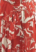 Vintage 1970s Dior Designer Tangerene and Vanilla Dress - NEW!