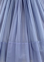 1960s Lavender Blue Chiffon Cocktail Dress - NEW! (ON HOLD)