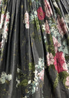 Vintage late 1950s Silver Background with Bouquets Cotton Dress- NEW!