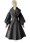 Vintage 1950s Charcoal Grey Lilli Ann Princess Coat- NEW!