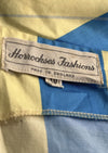 Vintage 1960s Blue and Yellow Cotton Horrockses Dress - NEW!