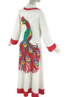 Collectable  Vintage 1940s to 1950s Peacock Chenille Robe (Large)- NEW!