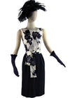 Vintage Early 1960s Black and White Wiggle Dress - NEW!