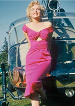 Recreation of Marilyn Monroe's Magenta Dress in Film Niagara - New!