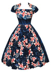 Vintage 1950s Kamehameha Orchid Print Dress - NEW!