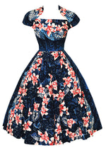 Vintage 1950s Kamehameha Orchid Print Dress - NEW!