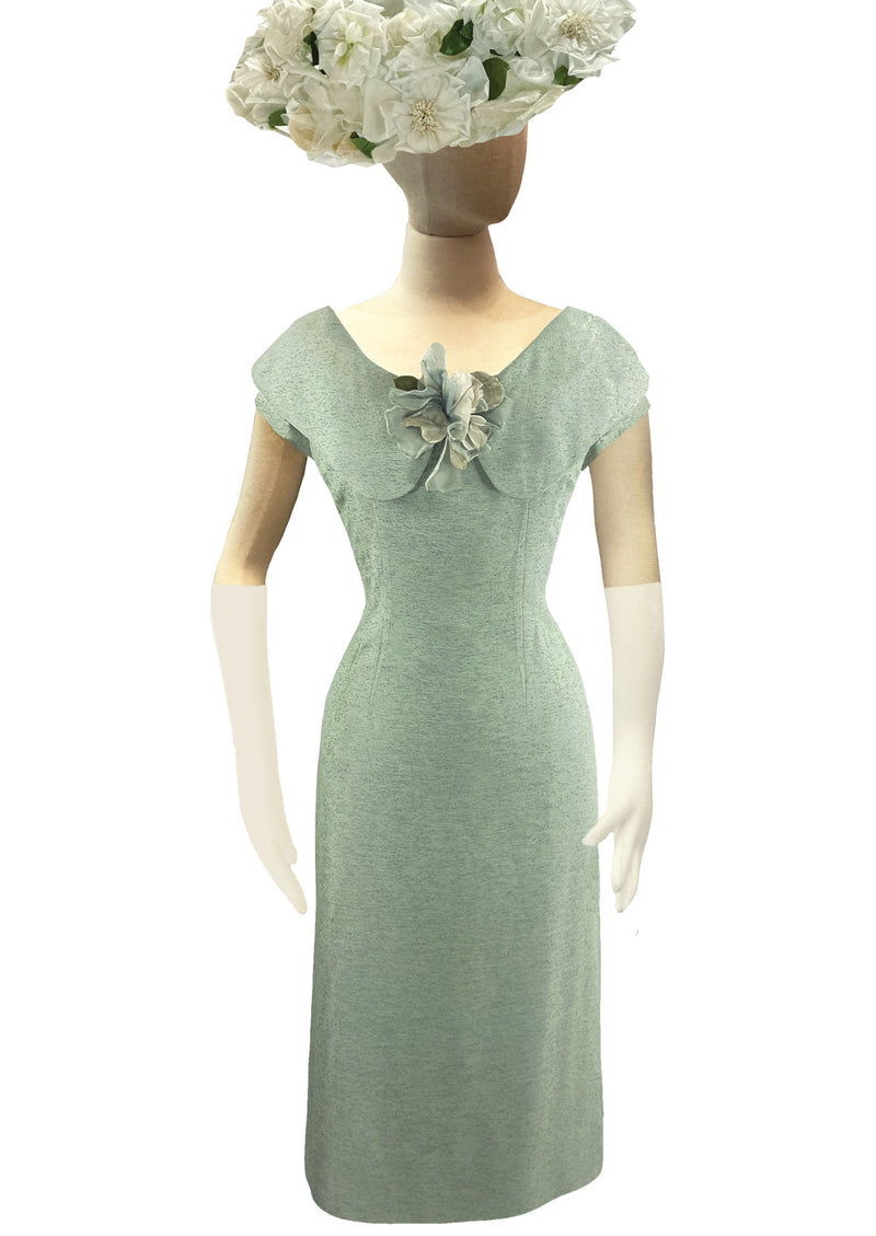 Vintage 1950s Lilli Ann Designer Duck Egg Blue Dress - New! Coutura Vintage Vintage 1950s Lilli Ann Designer Duck Egg Blue Dress - New! Coutura Vintage