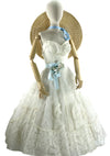 Late 1950s Ivory Tulle & Lace Party Dress  - New!