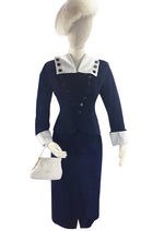 Impeccable Vintage 1940s Navy Nautical Suit - NEW!