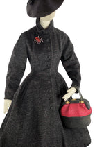 Stunning 1950s Lilli Ann Designer Princess Coat- New!