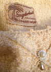 Vintage 1950s Cream Knit Sheath Dress - NEW!