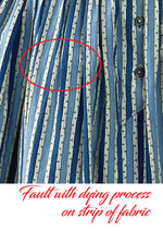 Vintage 1950s Blue and White Stripes Horrockses Dress- New!