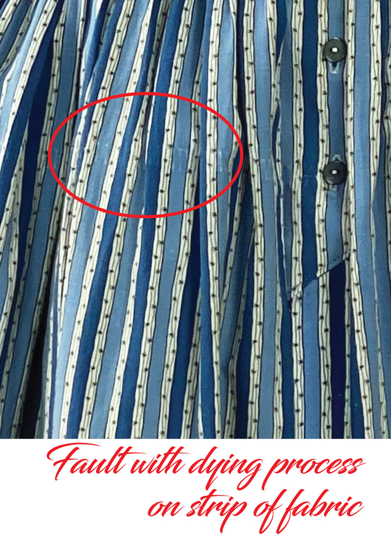 Vintage 1950s Blue and White Stripes Horrockses Dress- New!