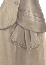 Vintage 1950s Oatmeal Wool Ladies Suit - NEW!