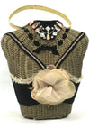 Vintage 1950s Wicker Figural Bustier Purse - New! (ON HOLD)