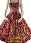 Vintage 1950s Mid Century Atomic Print Cotton Dress- New!
