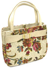Original 1950s Cream Floral Tapestry Handbag- New ! (ON HOLD)