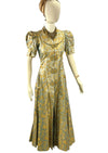 Stunning 1930s Silk Brocade Robe Coat - NEW!