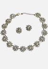 Beautiful Clear Crystal Czech Necklace & Earrings Set- New!