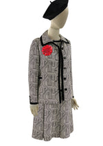 Vintage 1960s Op-Art Dress and Jacket Ensemble- NEW!
