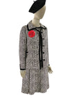 Vintage 1960s Op-Art Dress and Jacket Ensemble- NEW!