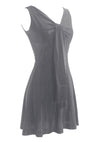 Vintage 1960s Pewter Lame Mini Dress - New!