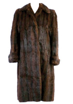 Original 1950s Lush Mahogany Mink Full Coat