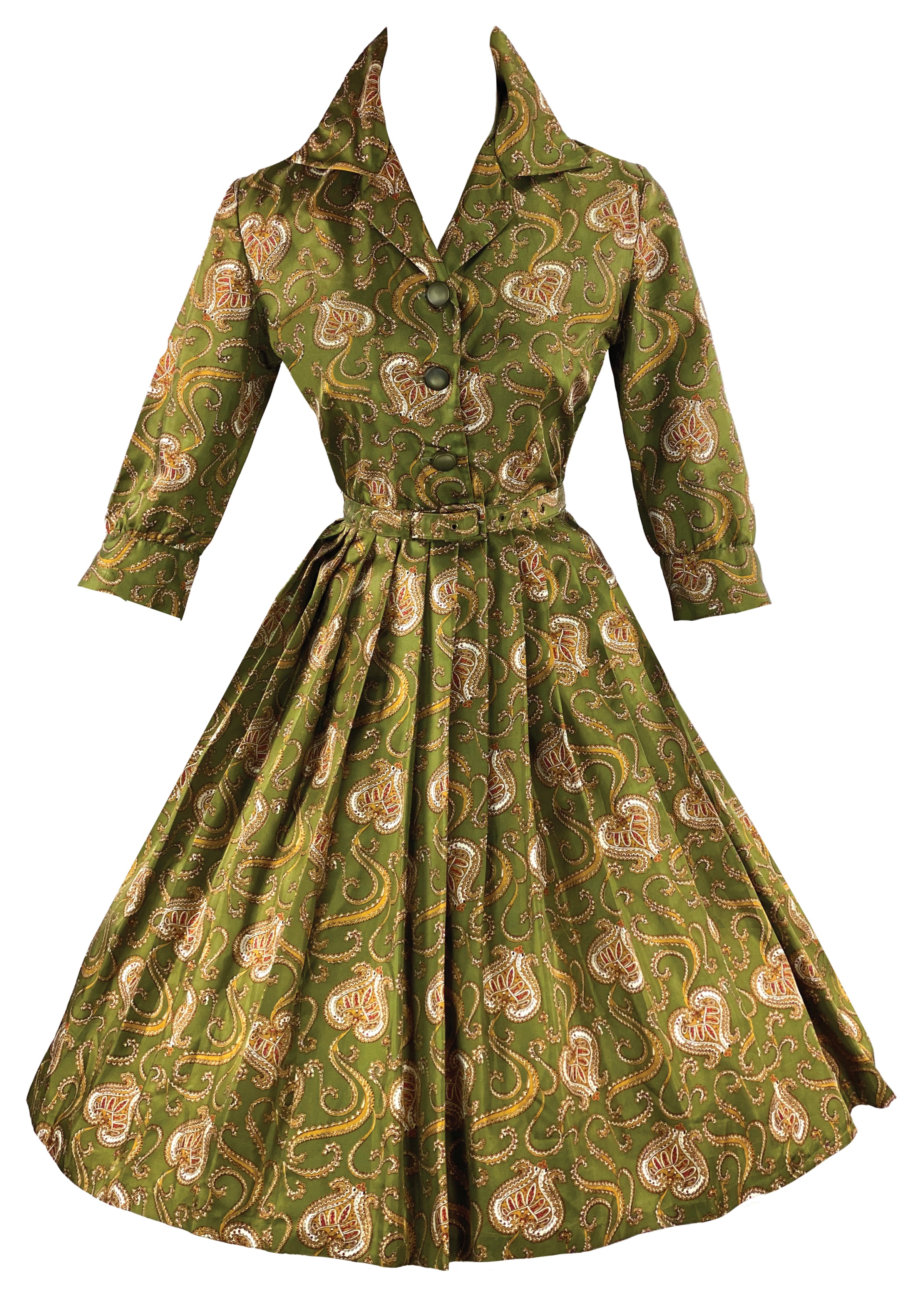 Vintage paisley dress cheap