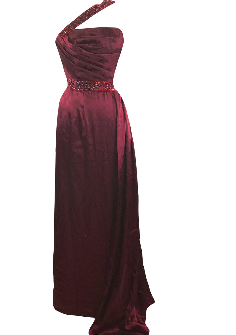 Recreation of Marilyn's Burgundy Gown - New!