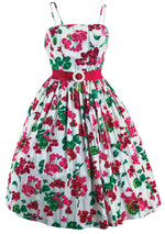 1950s Cherry Blossom Floral Dress and Bolero Ensemble- New! (ON HOLD)