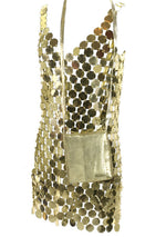 Iconic Paco Rabanne Space Age Designer Party Dress - New!