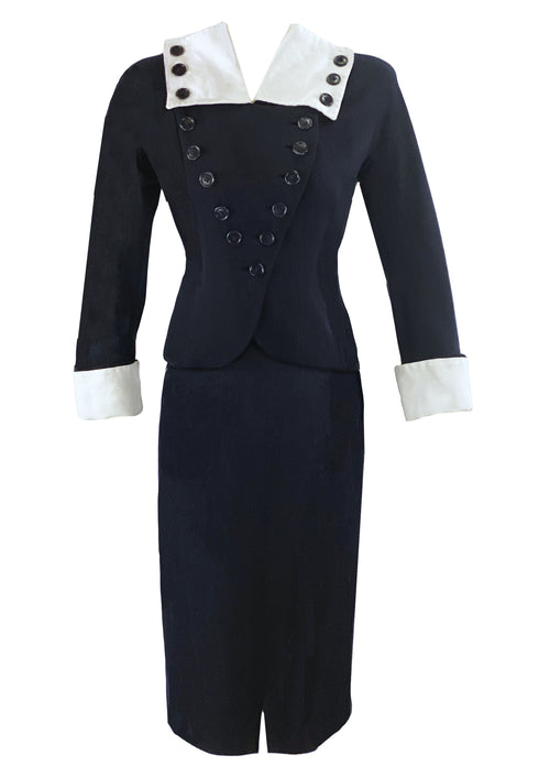 Impeccable Vintage 1940s Navy Nautical Suit - NEW!