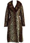Vintage 1960s Faux Leopard Lilli Ann Designer Coat - New!