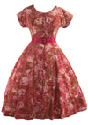 Vintage 1950s Impressionist Print Cotton Dress- New!