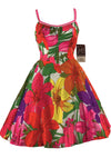 Vintage 1960s De Weese Bright Floral Sundress- New!