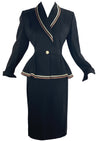 Sophisticated 1950s Designer Lilli Ann Black Suit- New!