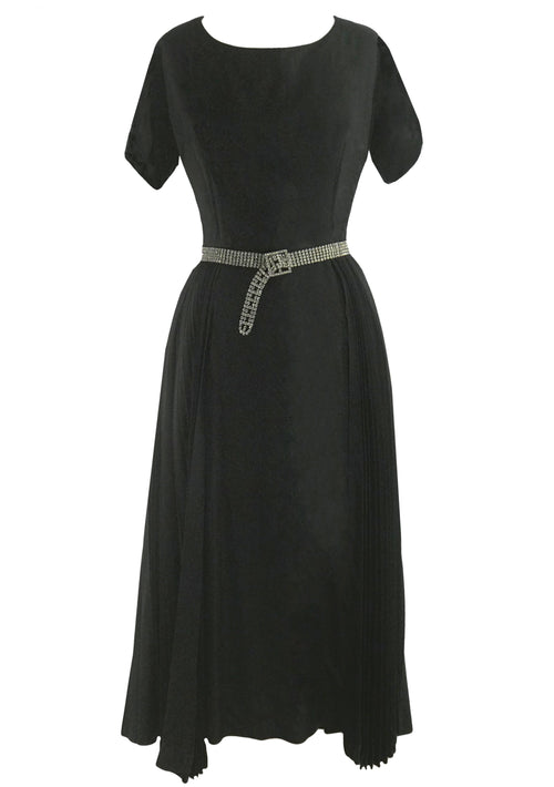 Vintage 1950s Black Lilli Ann Cocktail Dress- New!