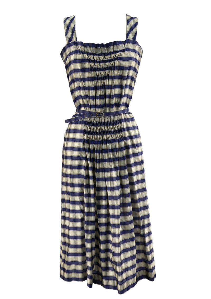 Vintage 1970s Italian Designer Silk Dress - NEW!