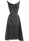 Vintage 1950s Designer Cotton Lace Cocktail Dress- New!