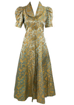 Stunning 1930s Silk Brocade Robe Coat - NEW!