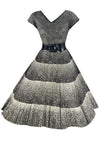Late 1950s Black and White Cotton Lace Dress- NEW!