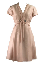 Vintage 1960s Ice Pink Silk Designer Dress- New!