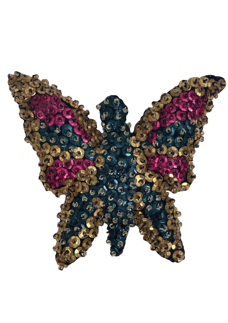 1940s Deadstock Butterfly Sequin Brooch- New!